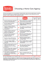 agency evaluation checklist